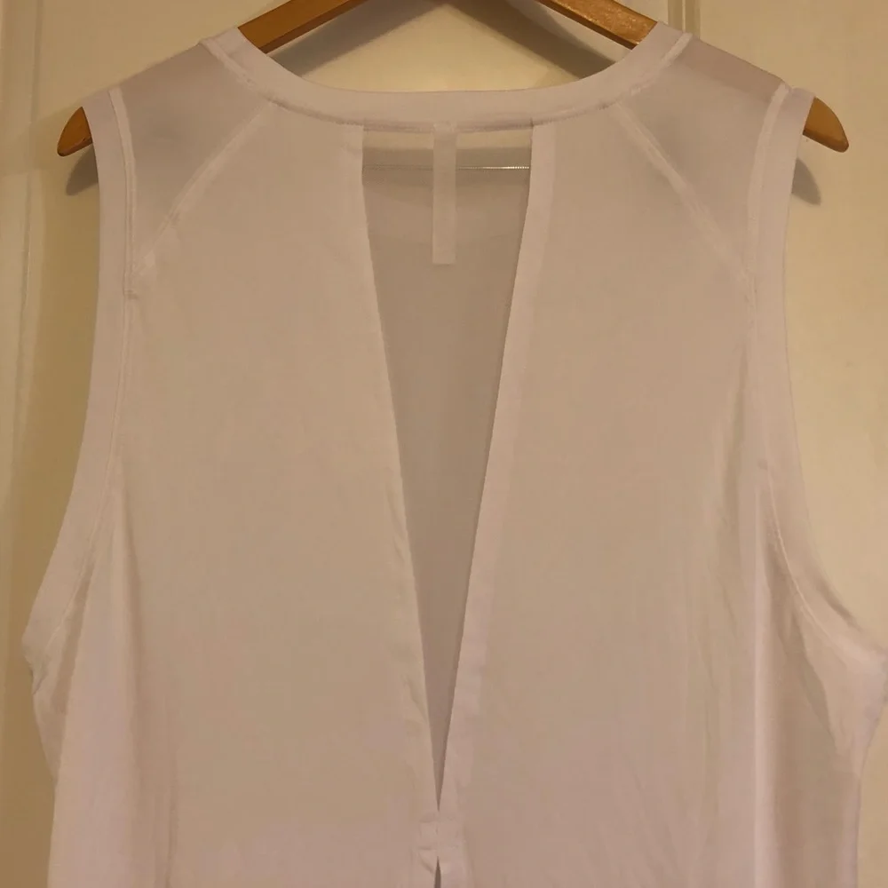 Fabletics Monet Back Tie Back Tank Top XXL White EUC - Picture 9 of 16